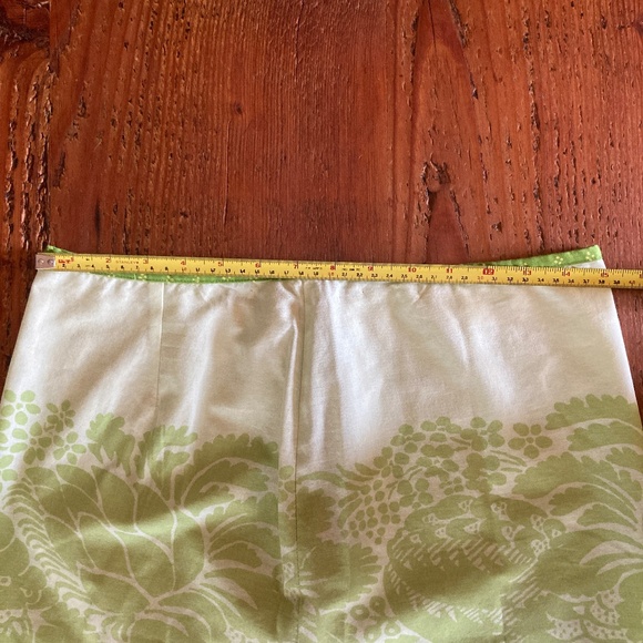 Marimekko Skirt with Pleated Ruffle Size 6 Green, Blue, White 100% Cotton - Picture 8 of 11